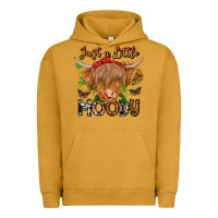 Pigment Peanut Butter Just a Little Moody Urban Hoodie - CowhideDigitalArt