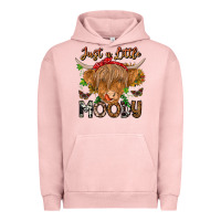 Pigment Salmon Just a Little Moody Urban Hoodie - CowhideDigitalArt