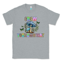 Heather Grey grow your own way Classic Tee - CowhideDigitalArt