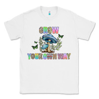 White grow your own way Classic Tee - CowhideDigitalArt