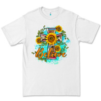White western belive sunflowers cross Premium Tee - BarkalooDesign