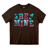 Chocolate Brown be mine western valentine's day no background Heavy Core Tee - AdoDesignShop