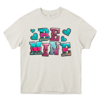 Cream be mine western valentine's day no background Heavy Core Tee - AdoDesignShop