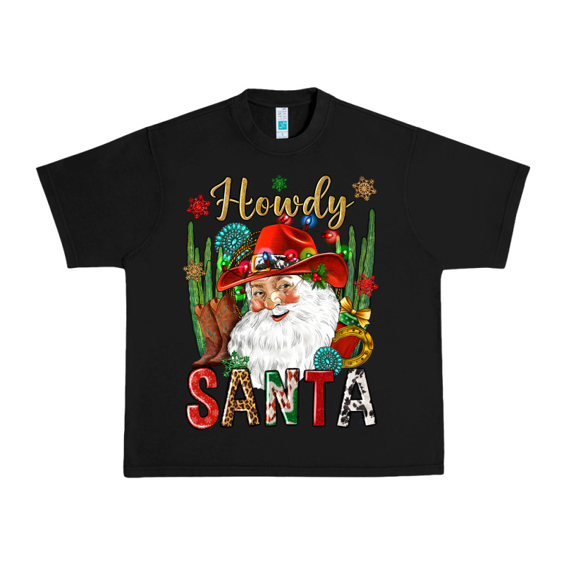 Howdy Santa Urban Heavy Tee by NancyCooperArtShop | Teevron