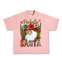 Salmon Howdy Santa Urban Heavy Tee - NancyCooperArtShop