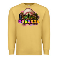 Antique Gold baseball grandma Premium Sweatshirt - OliviaCreatesArt