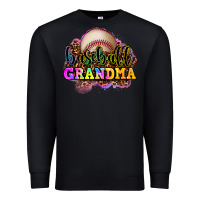 Black baseball grandma Premium Sweatshirt - OliviaCreatesArt