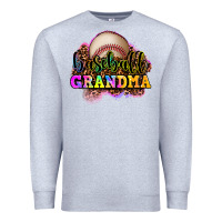 Heather Grey baseball grandma Premium Sweatshirt - OliviaCreatesArt