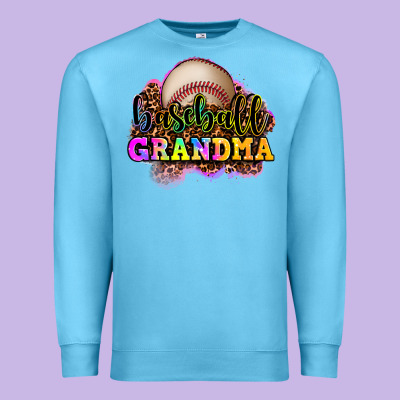 Baseball Grandma Premium Sweatshirt Designed By Oliviacreatesart