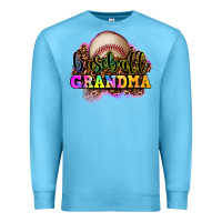 Ocean Blue baseball grandma Premium Sweatshirt - OliviaCreatesArt