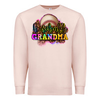 Pale Pink baseball grandma Premium Sweatshirt - OliviaCreatesArt