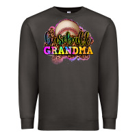 Smoke baseball grandma Premium Sweatshirt - OliviaCreatesArt