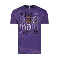 Cloud Purple best dog mom ever Vintage Tee - MaliasSmallBusiness