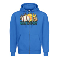 True Royal game day baseball leopard flames fireball Zipper Hoodie - HowdyJamesFarm
