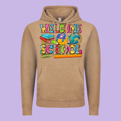 Welcome School Vintage Hoodie Designed By Nancycooperartshop
