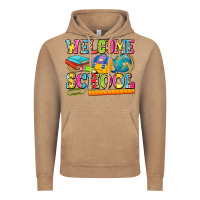 Vintage Coffee welcome school Vintage Hoodie - NancyCooperArtShop