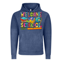 Vintage Denim welcome school Vintage Hoodie - NancyCooperArtShop