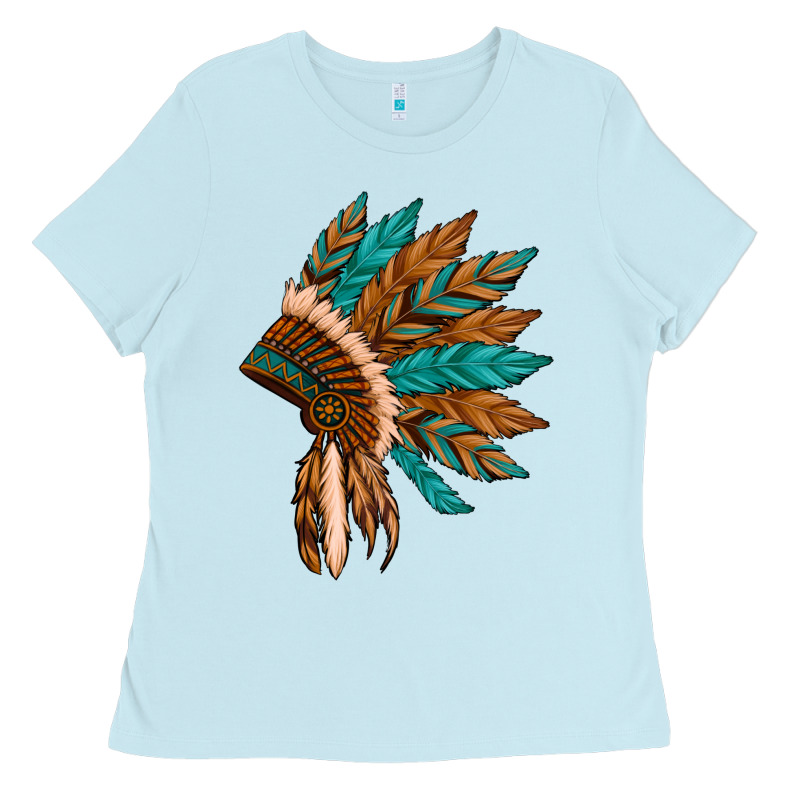 Native American Indian Headdress Ladies Tee by Artiststas | Teevron