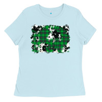 Baby Blue Christmas Joy With Chick Ladies Tee - RanaPortraitStore