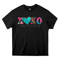 Black xoxo hugs and kisses valentines day Heavy Core Tee - AdoDesignShop
