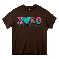 Chocolate Brown xoxo hugs and kisses valentines day Heavy Core Tee - AdoDesignShop
