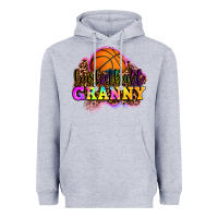 Heather Grey basketball granny Heavyweight Hoodie - OliviaCreatesArt