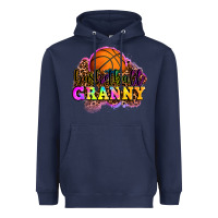 Navy basketball granny Heavyweight Hoodie - OliviaCreatesArt