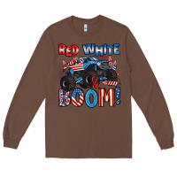 Chestnut red white and boom 4th of july Long Sleeve Tee - Artiststas