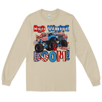 Mushroom red white and boom 4th of july Long Sleeve Tee - Artiststas