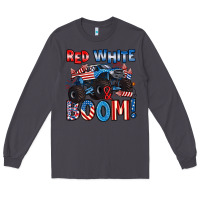 Smoke red white and boom 4th of july Long Sleeve Tee - Artiststas