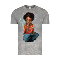 Cloud Rock afro black boy Vintage Tee - NancyCooperArtShop