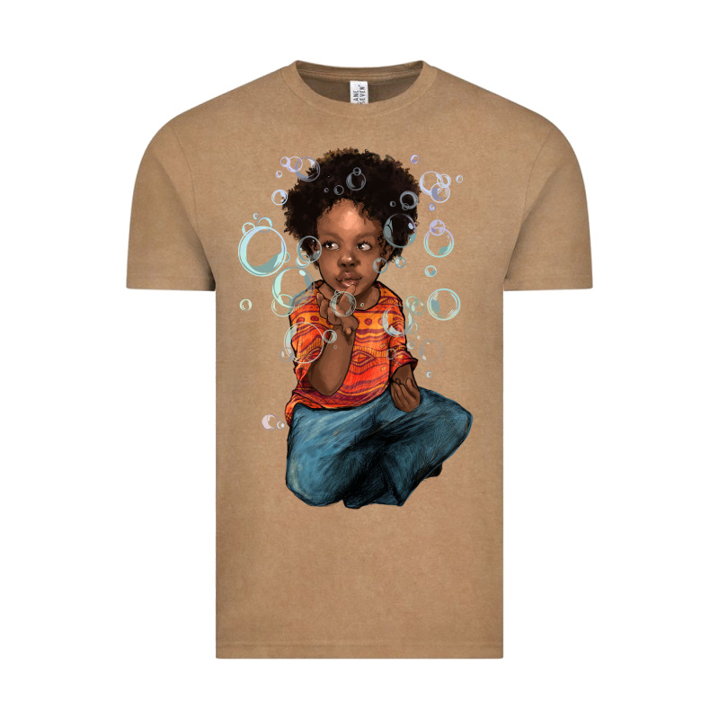 Afro Black Boy Vintage Tee by NancyCooperArtShop | Teevron