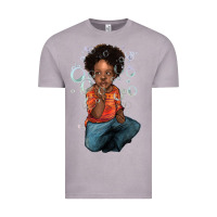 Vintage Zinc afro black boy Vintage Tee - NancyCooperArtShop