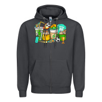 Smoke Football coffee cups Zipper Hoodie - HowdyJamesFarm