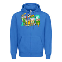 True Royal Football coffee cups Zipper Hoodie - HowdyJamesFarm