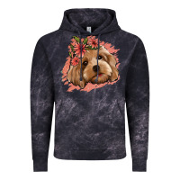 Cloud Black cockapoo floral pink glitter Vintage Hoodie - Jasminsmagicworld