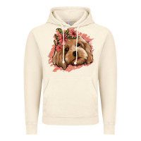 Vintage Artic cockapoo floral pink glitter Vintage Hoodie - Jasminsmagicworld