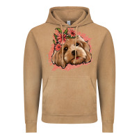 Vintage Camel cockapoo floral pink glitter Vintage Hoodie - Jasminsmagicworld