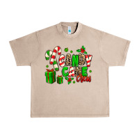 French Oak Candy Cane Crew Urban Heavy Tee - MaliasSmallBusiness