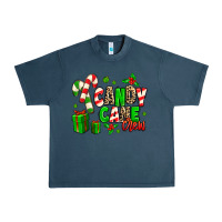 Midnight Navy Candy Cane Crew Urban Heavy Tee - MaliasSmallBusiness