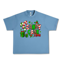 Pebble Blue Candy Cane Crew Urban Heavy Tee - MaliasSmallBusiness