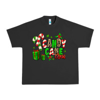 Pigment Black Candy Cane Crew Urban Heavy Tee - MaliasSmallBusiness