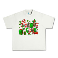Pistachio Candy Cane Crew Urban Heavy Tee - MaliasSmallBusiness