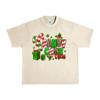 Sandshell Candy Cane Crew Urban Heavy Tee - MaliasSmallBusiness