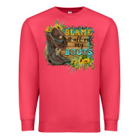 Cardinal Blame It All On My Boots Premium Sweatshirt - FaDigitalArtStudio