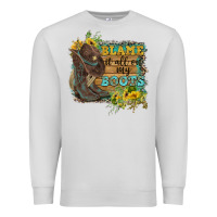 Dove Grey Blame It All On My Boots Premium Sweatshirt - FaDigitalArtStudio