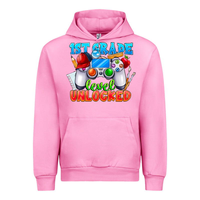 1st Grade Level Unlocked Urban Hoodie by CowhideDigitalArt | Teevron