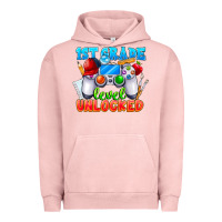 Pigment Salmon 1st Grade Level Unlocked Urban Hoodie - CowhideDigitalArt