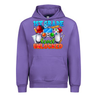 Tulip 1st Grade Level Unlocked Urban Hoodie - CowhideDigitalArt