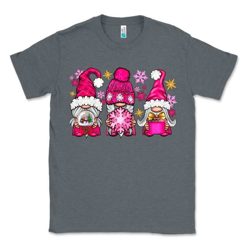 Pink Christmas Winter Gnomes Classic Tee by NancyCooperArtShop | Teevron